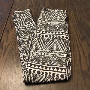 Topshop high waisted pants with velvet detailing